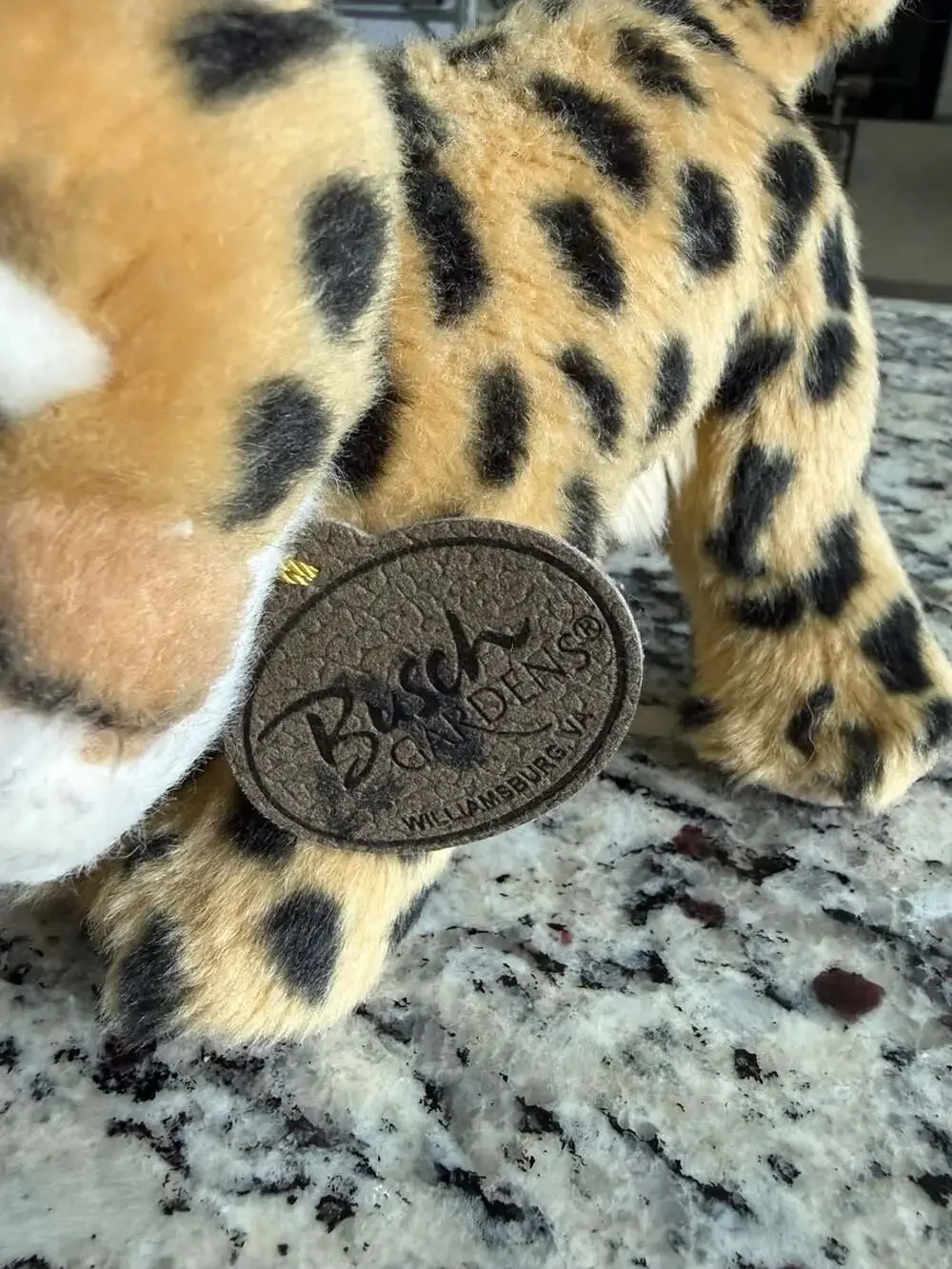 Busch Gardens Williamsburg Cheetah Plush Stuffed Animal w/ Tag Leopard Cub Toy